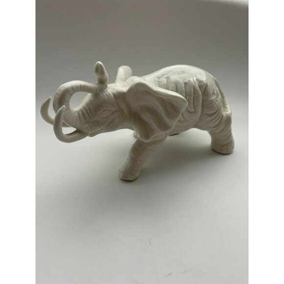Vintage Ardalt White Elephant Figurine Lenwile China Handmade - Picture 3 of 7